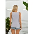 thumbnail image 3 of Vafful Womens Summer Tank Tops Square Neck Sleeveless Low Cut Sexy Shirts Ribbed Tanks Slim Fitted Casual Basic Tee Shirt, 3 of 7