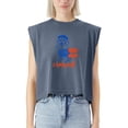thumbnail image 2 of EcoLoom Sketch Paris Oui Croissant Cap Sleeve Muscle Crop Shirt Women Sleeveless Baby Tee, 2 of 5
