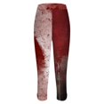 thumbnail image 4 of Halloween Leggings for Women Pumpkin Witch Ghost Horror Printed Tights Pants Halloween Outfit(Wine,L), 4 of 4