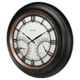 thumbnail image 6 of AcuRite 24-inch, LED-Illuminated Outdoor Wall Clock with Thermometer/Humidity Sensor, Roman Numerals, Metal Frame, and Glass Lens (75022M), 6 of 7