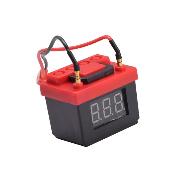 Alarma de bajo voltaje RC, control remoto, piezas de coche, decoración de garaje, fácil instalación, comprobador de batería Lipo portátil, accesorios Negro
