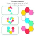 thumbnail image 4 of Luz de Pared LED HEXAGONAL, LUZ LIDERÓ DE CONTROL Tálil Inteligente Montada en la Pared Con Empalme Modular, Paneles de Luz de Pared Hexagonales de Alto Brillo para Dormitorio,, 4 of 7