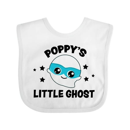 

Inktastic Cute Poppy s Little Ghost with Stars Gift Baby Boy or Baby Girl Bib