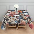 thumbnail image 3 of Pioneer Flower Floral Print Pattern Square Tablecloth,Waterproof Square Table Cover,Wipeable Spillproof Washable Table Cover for Home Kitchen Party Decor 60"x60"(152x152cm), 3 of 6