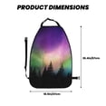 thumbnail image 2 of Xecao Northern Lights Pattern Car Seat Back Protector 2 Pack Large Capacity Pocket, Kick Mats Back Seat Protector, 2 of 8