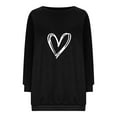 thumbnail image 4 of Dyegold Sweatshirts For Women Loose Fit Flash Deals Comfy Sweatshirt Plus Size Workout Y2k Heart Printed Shirts Vintage Graphic Hoodie Fleece Ladies Jacket Western Casual Teen Girls Pullover, 4 of 4