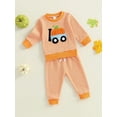 thumbnail image 4 of LNMQLPDBS Baby Boy Going Home Outfit Newborn Pajama Romper Boys Outfits Size 7 Christmas Smocked Baby Girl Outfit Baby Clothes Girl Baby Girls, Orange 0-6 Months, 4 of 7