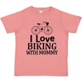 thumbnail image 3 of Inktastic Biking with Mommy Bicycle Boys or Girls Toddler T-Shirt, 3 of 5