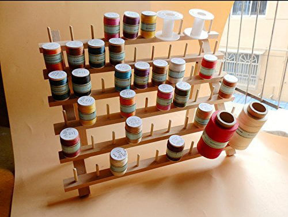 NW Wooden Thread Holder Sewing and Embroidery Thread Rack and Organizer Thread  Rack for Sewing with