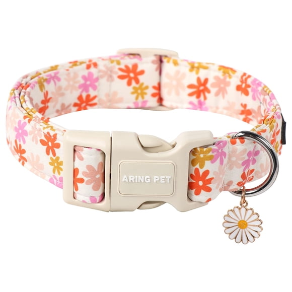 Collar para perros Aring Pet Summer Sunflower de algodón para perros pequeños