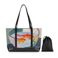 thumbnail image 7 of FORMRS Canvas Laptop Tote Bag for Women with 15.6" Computer Compartments Shoulder Handbag, Goldfish Bowl, 7 of 7