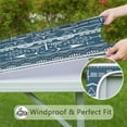 thumbnail image 6 of Stylish Boho Floral Square Tablecloth 36x36 Inch with Fitted Edge for Various Table Settings, 6 of 6