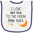 thumbnail image 2 of Inktastic I Love My Tia to the Moon and Back Baby Terry Cloth Bib, 2 of 3