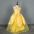 thumbnail image 3 of HAWEE Princess Dress Up Costume for Girls Birthday Cosplay Party with Accessories, Yellow, 3 of 8