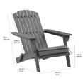 thumbnail image 4 of Chaise Adirondack pliable en acacia gris, 4 of 8