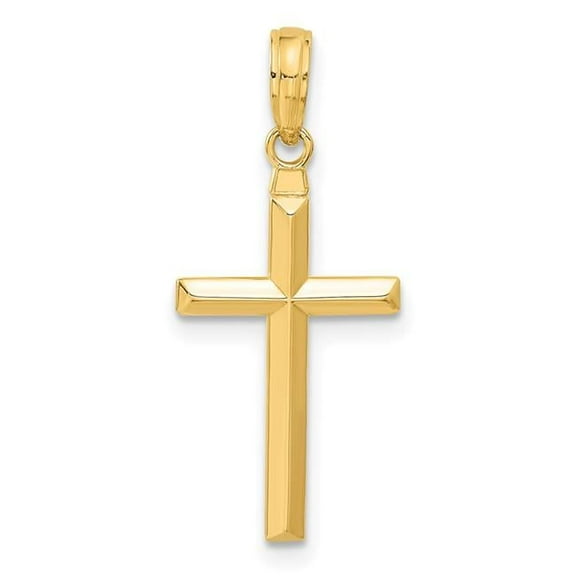 14k Reversible Same on Both Sides Latin Cross Pendant C3865