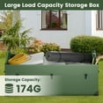 thumbnail image 3 of Spaco Waterproof Outdoor Storage Box with Ventilated Window Adjustable Snap, Storage Box with Sturdy Construction for Outdoor, Green, 3 of 10