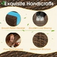 thumbnail image 5 of Devoko 4 Pieces Patio Conversation Set PE Rattan Wicker , Blue, 5 of 8