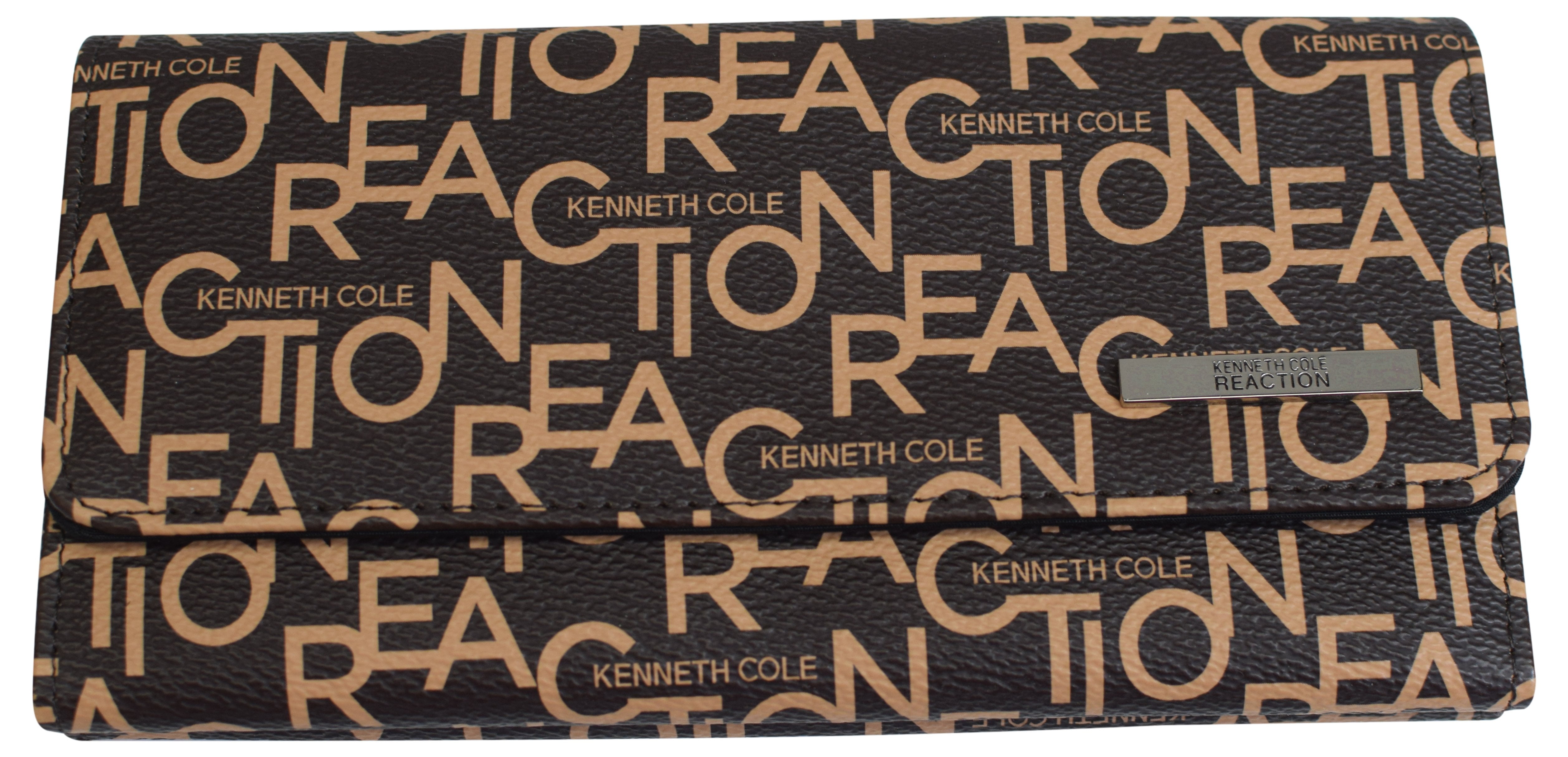 kenneth cole reaction womens trifold wallet clutch