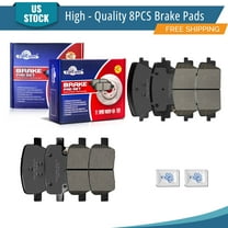 YXPCARS 8PCS Front Rear Ceramic Brake Pads (D2380, D2381), Brake Pads Set for 2021 - 2023 Hyundai Santa Fe All Models