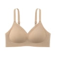 thumbnail image 3 of ATOYSOY Wireless Women Bras Comfortable Seamless Delta Cup Bra No Underwire Adjustable Straps Solid Color For Everyday Wear And Light Activities, 3 of 6