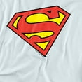 thumbnail image 3 of Superman Classic Logo Women's Graphic T-Shirt Rolled Sleeve Tee, 3 of 6