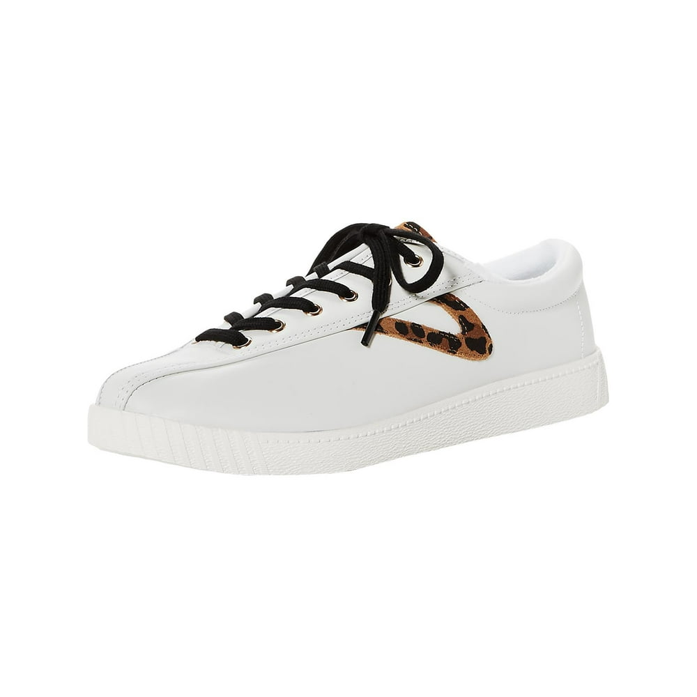 Tretorn - Tretorn Women's Nylite 25 Plus Leather/Suede Vintage White / Tan Black Multi Ankle