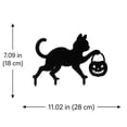 thumbnail image 3 of Halloween Garden Garden Stake,Metal Cat Pumpkin Stake,Outdoor Yard Silhouette Ornament for Backyard Lawn Arrangement and Holiday Horror Party Decor, 3 of 5