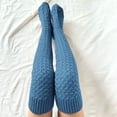 thumbnail image 4 of LWNYDPLSD Womens Stockings Cotton Ladies High Warm Socks The Girls Warm Thigh Over Knee Long Christmas Knit Socks Clearance Sale Blue, 4 of 5