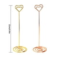 thumbnail image 2 of Titulares de números de mesa Soporte de boda de metal dorado Tarjeta de nombre Abrazadera de menú de imagen, Dorado 20 piezas Vogacara HA8822-01B, 2 of 6