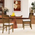 thumbnail image 5 of Resenkos Dining Room Chairs, Kitchen Chairs,Dining Chairs Set of 2 with Rubber Wood Frame and Padded Seat-Walnut, 5 of 9