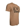 thumbnail image 3 of VORTEX Adult Male Full-Tine Short Sleeve T-Shirt, Color: Coyote Heather, Size: XL, 3 of 5