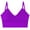 Purple, variant on Loopsun Plus Size Bras for Women, Womens Solid Color Underwear Gathered without Steel Rings Suspender Beautiful Back Bra Hot Pink XXL