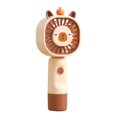 thumbnail image 2 of mdesiwst Handheld Fan Multi-Speed Adjustable Capybara Design Quiet Operation USB Rechargeable Portable Cooling Fan, 2 of 8