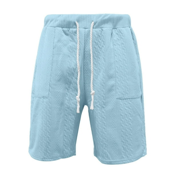 Pantalones cortos ligeros con cintura elástica para hombre: informales, verano, deportes al aire libre, secado rápido