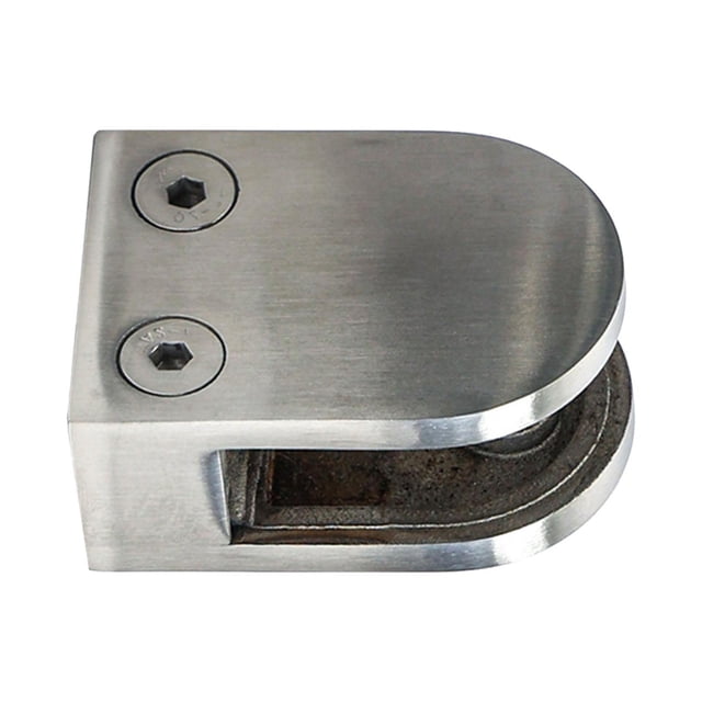 DOLITY Glass Clamp Fixing Clamp Glass Shelf Bracket for Staircase Bathroom Handrail Type A for 12mm