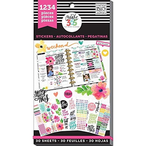 happy planner stickers today craftie charlie ppsv value pack create walmart