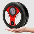 thumbnail image 4 of 260PSI Portable Tire Inflator Air Compressor, 12V DC Powered, 50L/Min Fast Inflation, Digital Pressure Gauge, LED Emergency Light, Metal Cylinder, 9.8ft Cord for Car SUV Motor Bike Balls Inflatables, 4 of 9