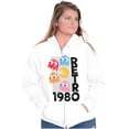 thumbnail image 4 of Retro PACMAN Arcade Game Characters Unisex Plus Size Zip Hoodie Brisco Brands 4X, 4 of 5