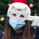 thumbnail image 5 of Cubierta facial de encaje para Cosplay Hugo Blanco, 5 of 9