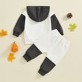 thumbnail image 4 of Toddler Baby Boys Halloween Outfits Mama's Boo Hooded Long Sleeve Hoodies Sweatshirts and Pants 2Pcs Fall Clothes Set, 4 of 7