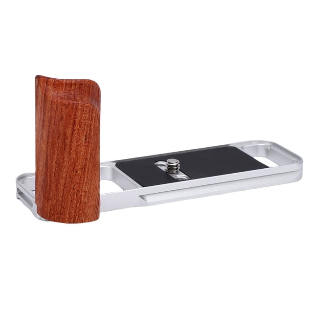 Empuñadura En Forma De L Para Cámara, Empuñadura De aleación De Aluminio Con De Madera, Placa De Liberación Rápida, Para Cámara X E5