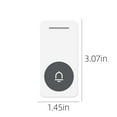 thumbnail image 3 of Latrodar Wireless Doorbell House Door Kit 900ft Range Secure lume Battery Powered Black 4x4 Inch Home Stuff, 3 of 5