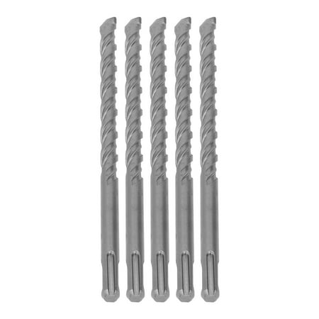 

Impact Drill Bits Compatibility Hammer Bit Set 2 Flute 5PCS For Concrete Brick Stone 5mm / 0.2in 6mm / 0.24in 7mm / 0.28in 8mm / 0.31in 10mm / 0.39in 12mm / 0.47in 14mm