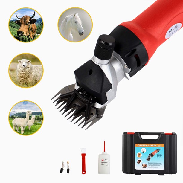 SUNCOO Professional Sheep Shears 350W, Farm Electric Clippers for Goats