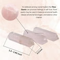 thumbnail image 4 of Rose Quartz Crystal Points Bulk 3 Pcs, Hexagonal Healing Point, 4 of 5