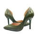 thumbnail image 2 of Zapatilla Stiletto PIKIKI Verde Oscuro 22 Combinación Piel/Charol 2745-011, 2 of 4