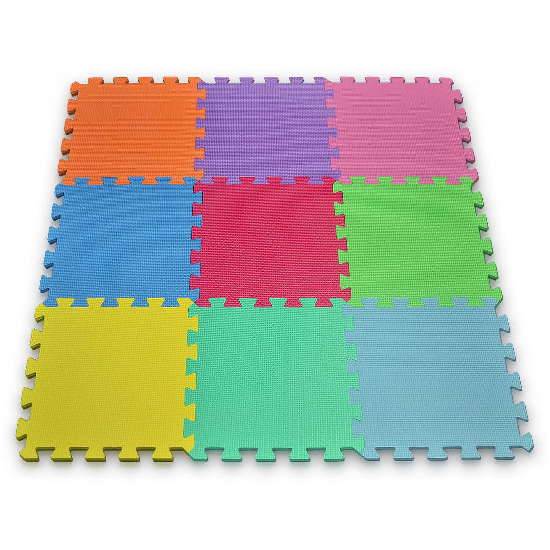 Matney Foam Floor Puzzle-Piece Play Mat, Great for Kids to Learn and Play, 9 Tile Pieces - image 4 of 6