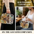 thumbnail image 4 of ZUXONGSY Highland Cow Sunflower Print Bible Cover for Women Large Bible Protective Carrier Portable Journal Case with Handle ChuZU Bag for Study, 4 of 7
