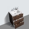 thumbnail image 4 of Eviva Joy 24" Rosewood Freestanding Bathroom Vanity w/ White Integrated Top, 4 of 5